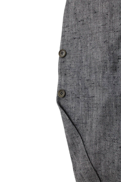 Capella Mens Silk Two-Button Collared Long Sleeve Blazer Gray Size 46