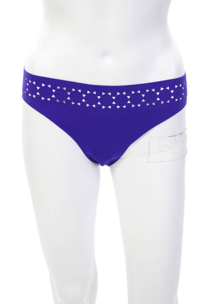 Chantelle Womens Cut Out Adjustable Two Piece Bathing Suit Purple Size 32 S