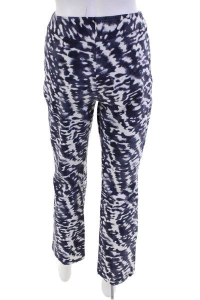 Escada Women's Button Closure Flat Front Straight Leg Tie Dye Pants Size 36