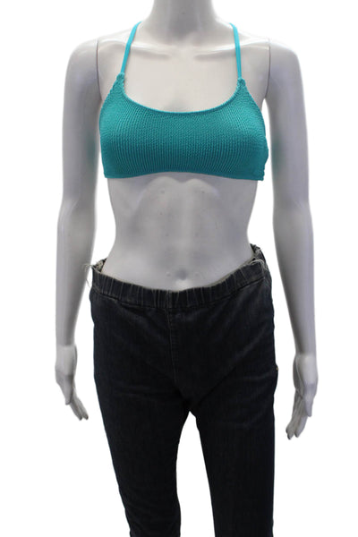 Nia Lynn By Nicole Williams English Strappy Swimsuit Tops Blue Size S Lot 2