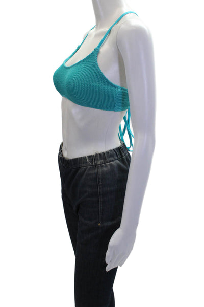 Nia Lynn By Nicole Williams English Strappy Swimsuit Tops Blue Size S Lot 2