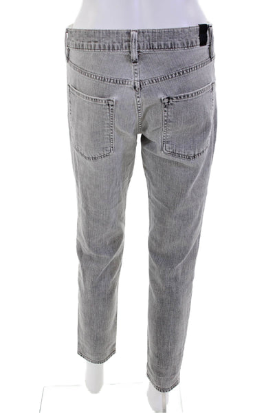 Vince Womens Midrise Five Pocket Button Closure Skinny Denim Pants Black Size 27