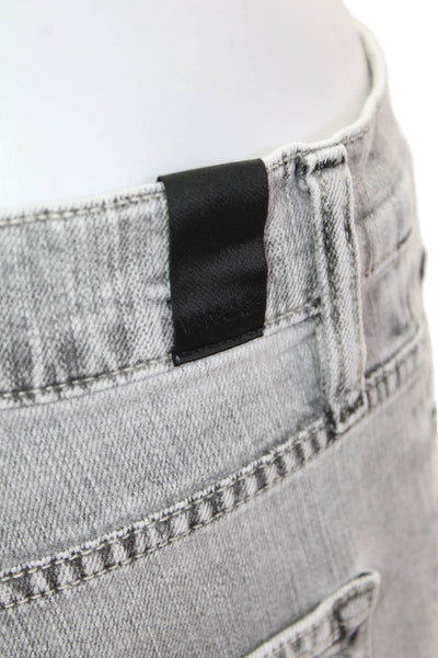 Vince Womens Midrise Five Pocket Button Closure Skinny Denim Pants Black Size 27
