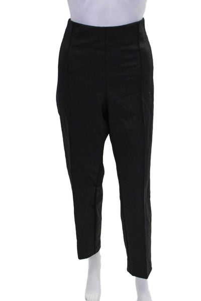 Lafayette 148 New York Womens Lined Pleated Tapered Leg Dress Pants Black Size 1