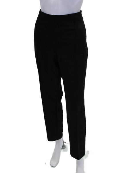 Lafayette 148 New York Womens Lined Pleated Tapered Leg Dress Pants Black Size 1