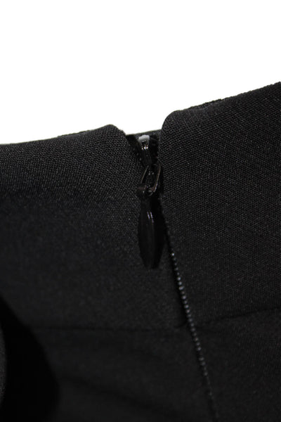 Lafayette 148 New York Womens Lined Pleated Tapered Leg Dress Pants Black Size 1