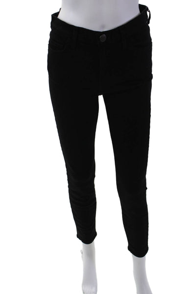 Current/Elliott Womens Cotton Zip Button Skinny Leg Jeans Black Size EUR 28