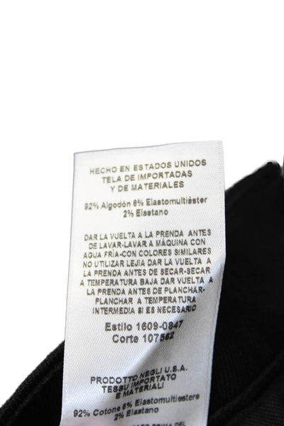 Current/Elliott Womens Cotton Zip Button Skinny Leg Jeans Black Size EUR 28