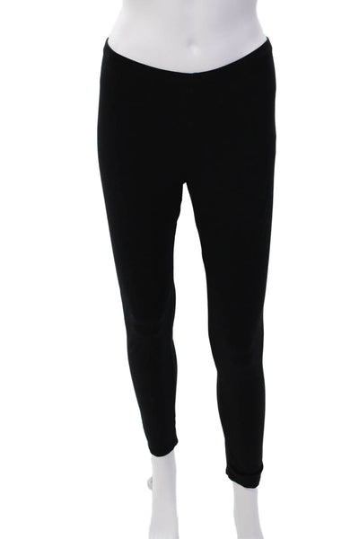 Eileen Fisher Womens Linen Elastic Waistband Lined Casual Pants Black Size S