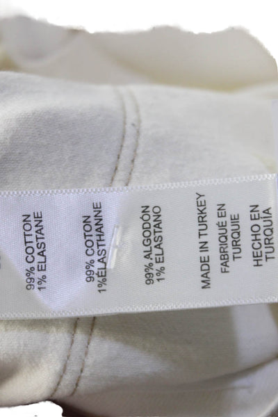 Frame Womens Le High Rise Straight Leg Jeans Ecru White Cotton Size 26