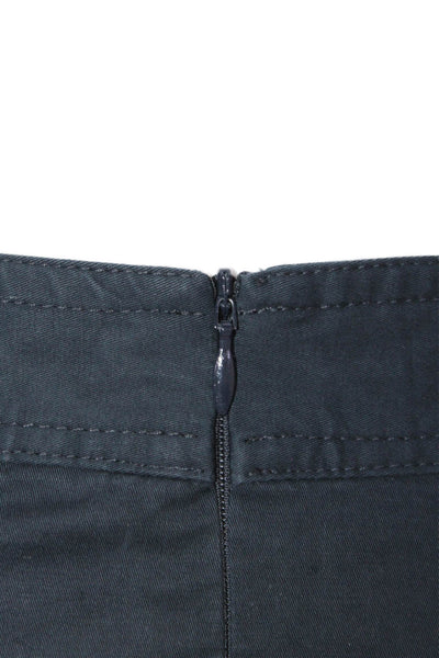 Gerard Darel Womens Knee Length Pencil Skirt Navy Blue Cotton Size EUR 42