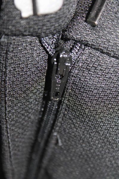 Theory Womens Textured Pleated Lined Zip Tapered Leg Dress Pants Black Size 04
