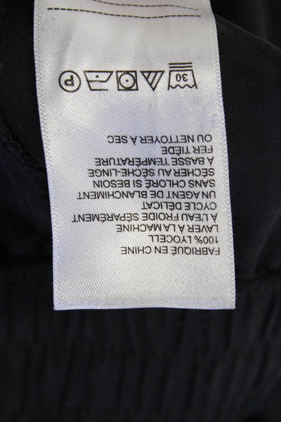 Laundry Women's Drawstring Waist Tapered Leg Cargo Jogger Pants Black Size S