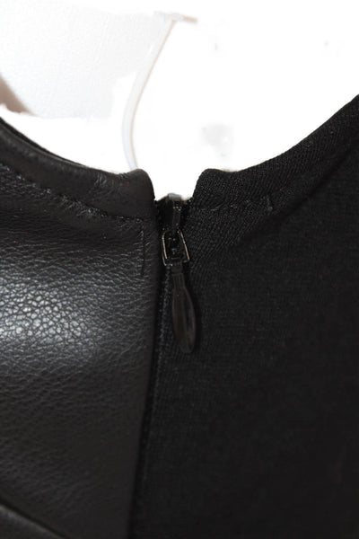 Drew Womens High Neck Sleeveless Lined Mini Sleek Dress Black Size XS