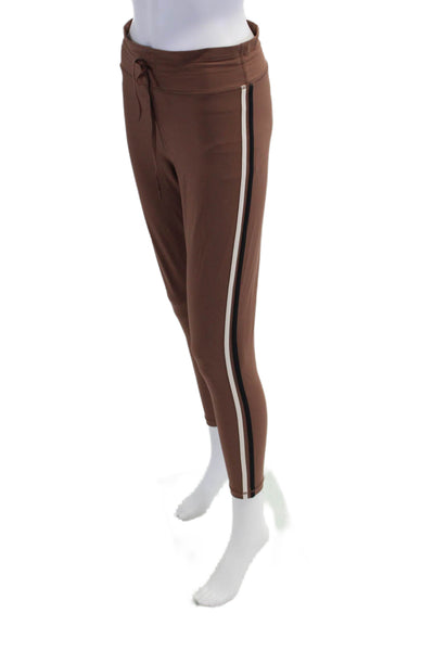 The Upside Women's Drawstring Waist Fitted Full Length Legging Brown Size 10