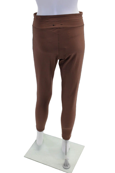 The Upside Women's Drawstring Waist Fitted Full Length Legging Brown Size 10