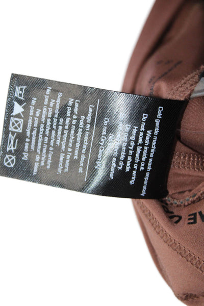 The Upside Women's Drawstring Waist Fitted Full Length Legging Brown Size 10