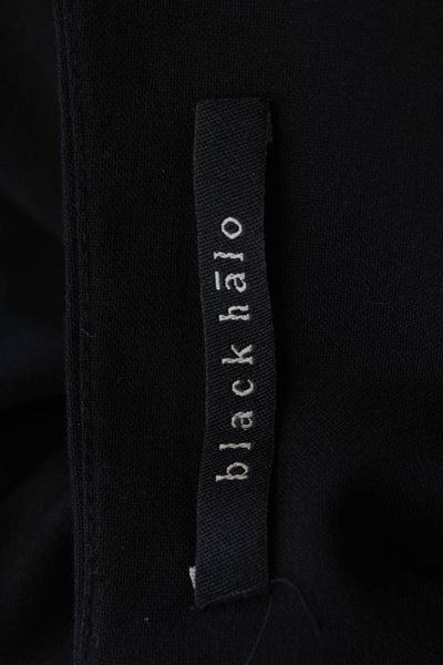 Black Halo Womens Strapless Pleated Front High Rise Romper Black Size 2