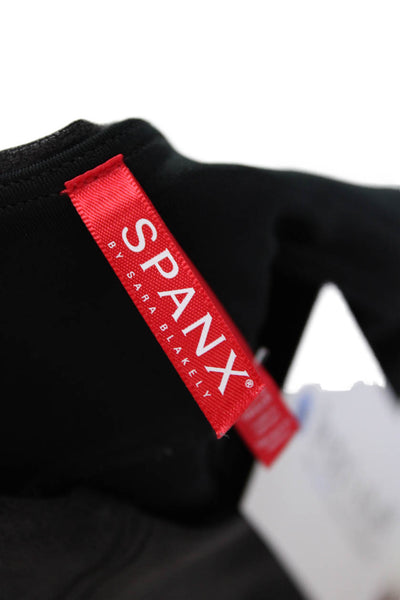 Spanx Womens Elastic Waistband High Rise Ankle Leggings Black Size Extra Small