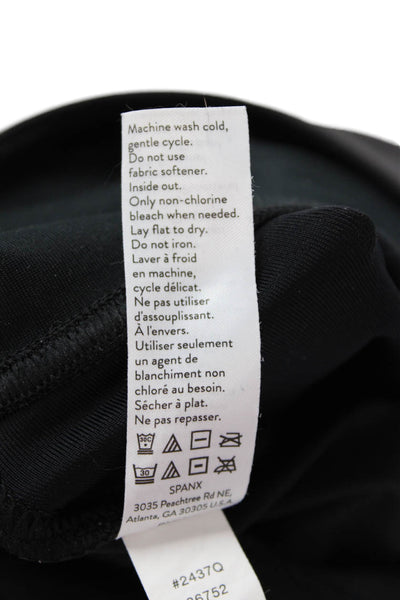 Spanx Womens Elastic Waistband High Rise Ankle Leggings Black Size Extra Small