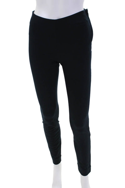 COS Womens High Rise Zipper Side Skinny Leg Trouser Pants Navy Blue Size 2