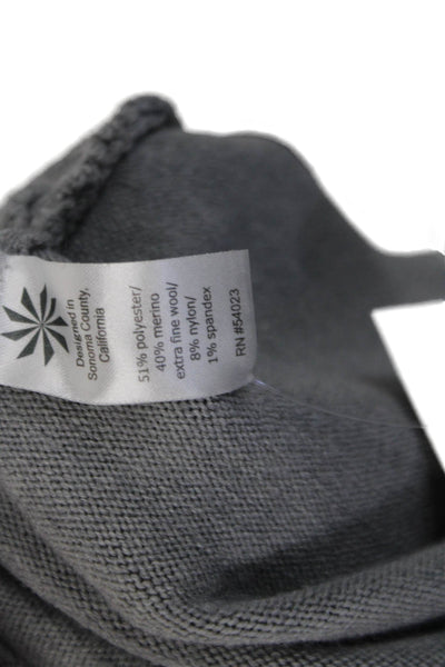 Athleta Womens Long Sleeve Turtleneck Pullover Knit Sweater Gray Size 2XS