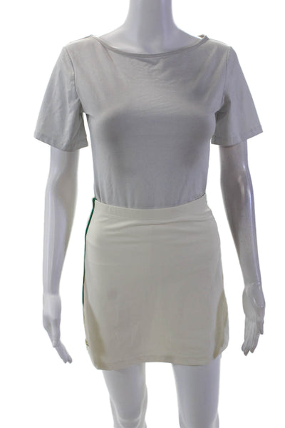 Lune Active Womens River Lift Stretch Pull-On A-Line Skort Cream Size XS