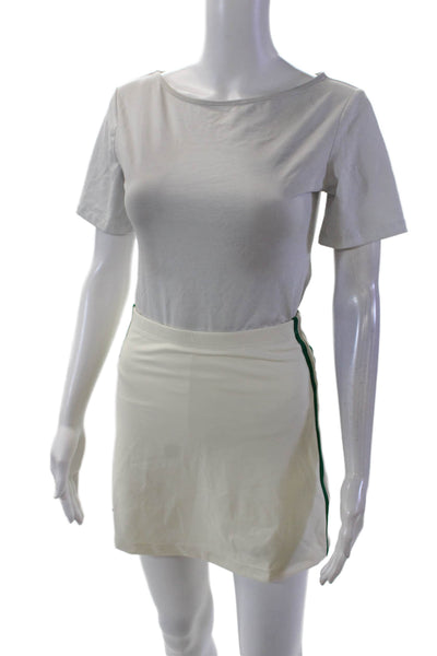 Lune Active Womens River Lift Stretch Pull-On A-Line Skort Cream Size XS