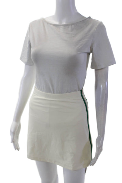 Lune Active Womens River Lift Stretch Pull-On A-Line Skort Cream Size S