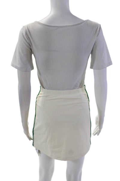 Lune Active Womens River Lift Stretch Pull-On A-Line Skort Cream Size S