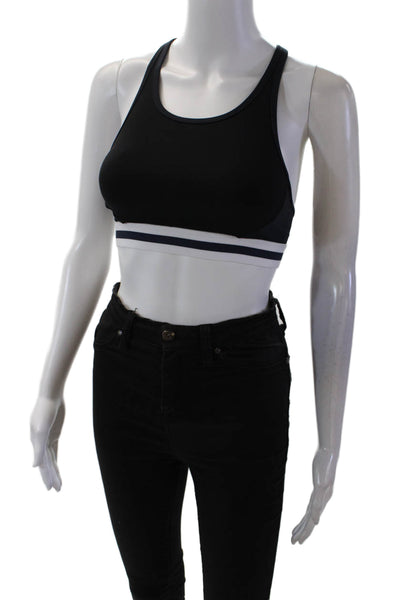The Upside Womens Hype Linda Racerback Padded Sports Bra Black Size XS