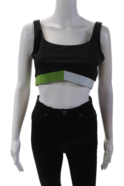 PE Nation Womens Activewear Sprint Time Stretch Sports Bra Black Size L