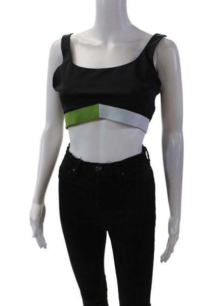 PE Nation Womens Activewear Sprint Time Stretch Sports Bra Black Size L