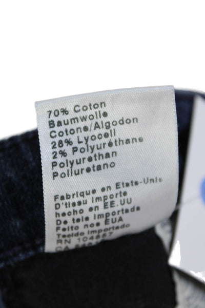 AG Adriano Goldschmied Womens Stevie Slim Straight Cuffed Jeans Blue Size 30