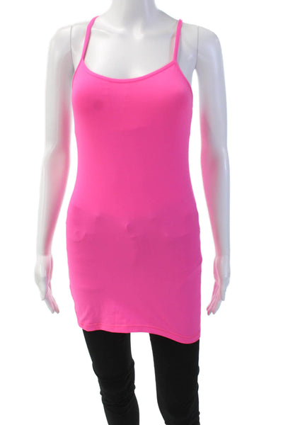 Lululemon Womens Basic Racer Back Spaghetti Strap Tank Top Bright Pink Size 4