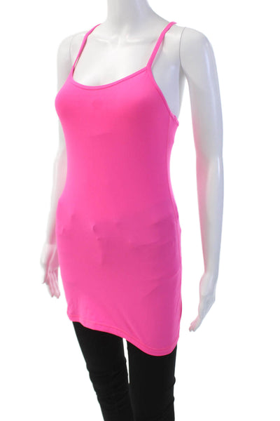 Lululemon Womens Basic Racer Back Spaghetti Strap Tank Top Bright Pink Size 4