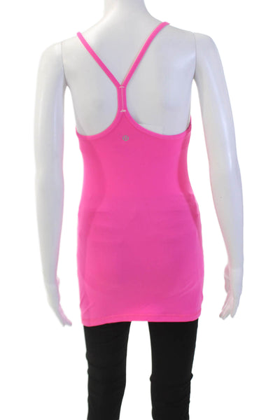 Lululemon Womens Basic Racer Back Spaghetti Strap Tank Top Bright Pink Size 4