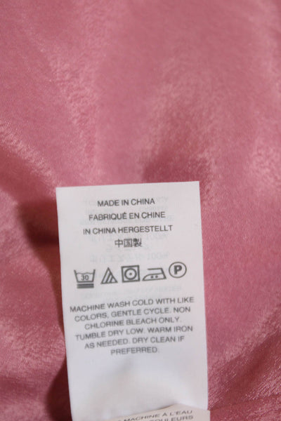 J Crew Womens Velvet V-Neck Spaghetti Strap Cropped Tank Top Dusty Pink Size 4