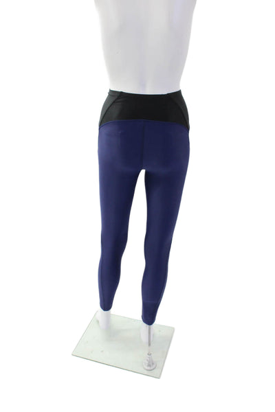PE Nation Womens Graphic Logo Printed High Waisted Ankle Leggings Blue Size XS