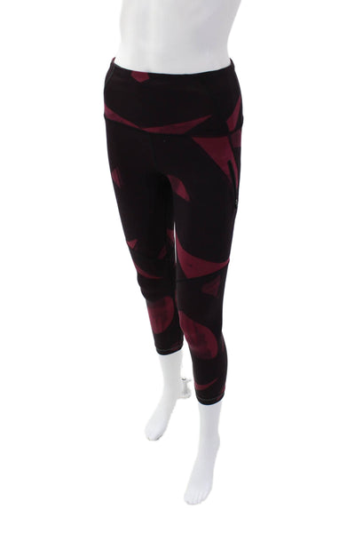 Lululemon Womens High Rise Pull On Leggings Eggplant Purple Pink Size 4