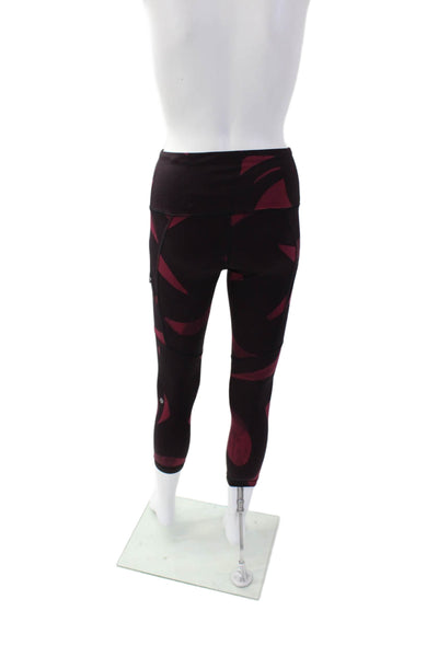 Lululemon Womens High Rise Pull On Leggings Eggplant Purple Pink Size 4