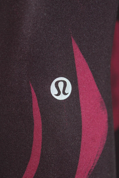 Lululemon Womens High Rise Pull On Leggings Eggplant Purple Pink Size 4