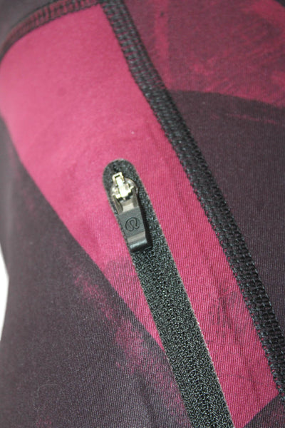 Lululemon Womens High Rise Pull On Leggings Eggplant Purple Pink Size 4