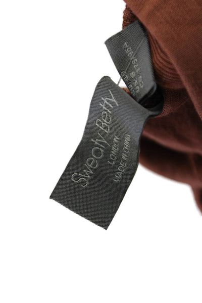 Sweaty Betty Women's Turtleneck Long Sleeves Active Wear Top Brown Size S