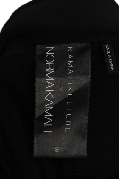 KAMALIKULTURE + Norma Kamali Women's Collared Sleeveless Romper Black Size S