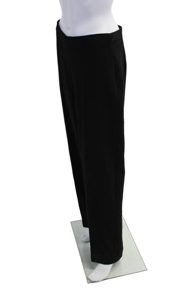 Vince Women's Hook Closure Flat Front Straight Leg Dress Pants Black Size 6