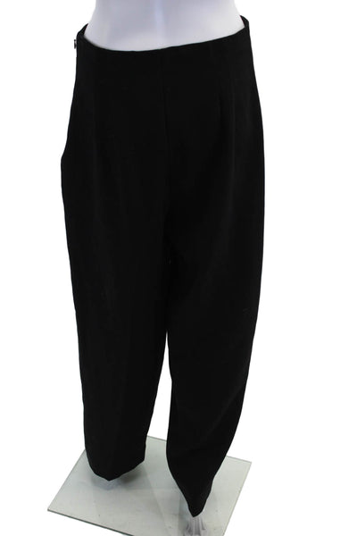 Vince Women's Hook Closure Flat Front Straight Leg Dress Pants Black Size 6