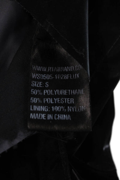 RtA Women's Button Closure Tqapered Leg Cargo Jogger Pants Black Size 28