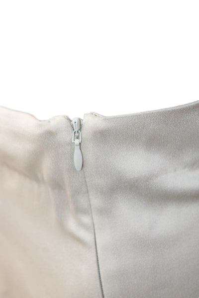 Stockholm Atelier + Other Stories Womens Side Zip Straight Pants White Size 6