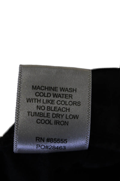 Pistola Womens Button Fly High Rise Straight Leg Pants Navy Cotton Size 31
